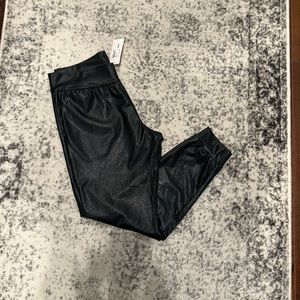 Commando faux leather joggers